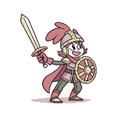 unique creative pixel art gaming character icon logo vector art deisign 