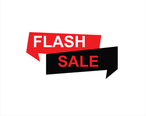 Flash Sale Shopping Poster or button with .  design for social media and Special Offer campaign and text on different background