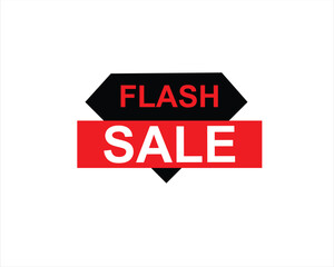 Flash Sale Shopping Poster or button with .  design for social media and Special Offer campaign and text on different background