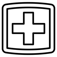 Obraz premium Medical Cross Icon