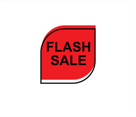Flash Sale Shopping Poster or button with .  design for social media and Special Offer campaign and text on different background