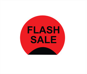 Flash Sale Shopping Poster or button with .  design for social media and Special Offer campaign and text on different background