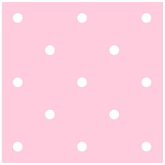 ピンクのドット柄
