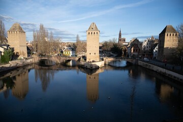 Historic Ponts Couverts in Strasbourg