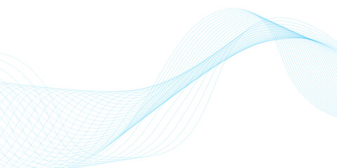 Abstract vector background with blue wavy lines. vector illustration.