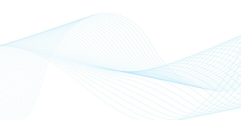 Abstract vector background with blue wavy lines. vector illustration.