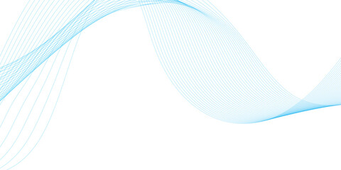 Abstract vector background with blue wavy lines. vector illustration.