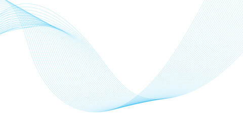 Abstract vector background with blue wavy lines. vector illustration.