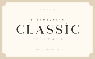 Elegant Glamour awesome alphabet letters Font. Minimal modern urban fonts for logo, brand etc. Typography vector illustration
