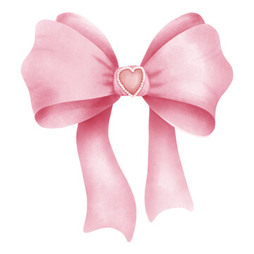 pink ribbon bow