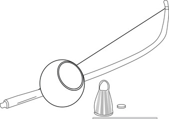 berimbau is a traditional music instrument from brazil.