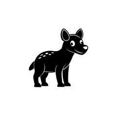 Hyena cartoon vector silhouette