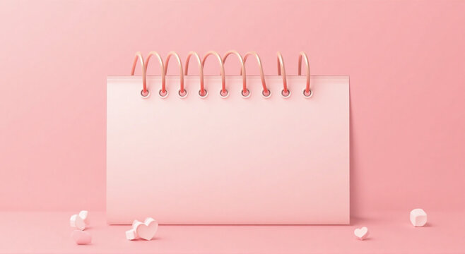 pink note book, paper, card, love, heart, pink, valentine, note, blank, frame, letter, illustration, vector, message, gift, romance, decoration, greeting, design, celebration, ribbon, border, business