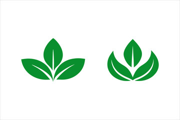 Obraz premium Leaves Icon - Vector Stock Illustration. Leaf Shapes Collection