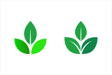 Leaves Icon - Vector Stock Illustration. Leaf Shapes Collection