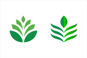 Leaves Icon - Vector Stock Illustration. Leaf Shapes Collection