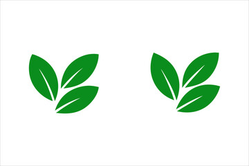 Leaves Icon - Vector Stock Illustration. Leaf Shapes Collection