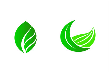 Leaves Icon - Vector Stock Illustration. Leaf Shapes Collection