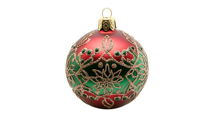 christmas ball isolated on white