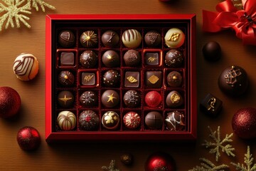 Luxurious Red Candy Box Perfect for Holiday Gifting