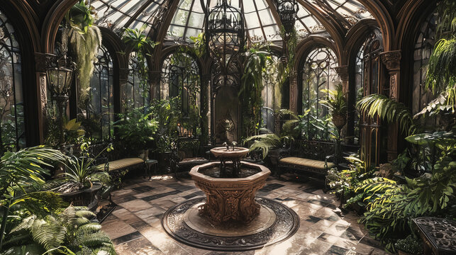 Serre gothique victorienne enchanteresse
