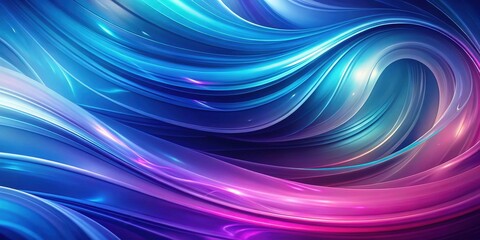 Obraz premium Vibrant abstract background with swirling shapes of blue and purple hues