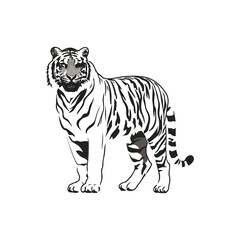 Tiger Silhouette vector 