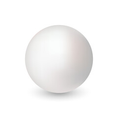 Bright Luminous Orb on white background