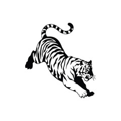 Tiger Silhouette vector 