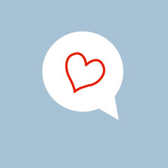 hearts on pastel background. greeting card with hearts, graphic elements