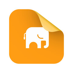 Elephant Silhouette Icon
