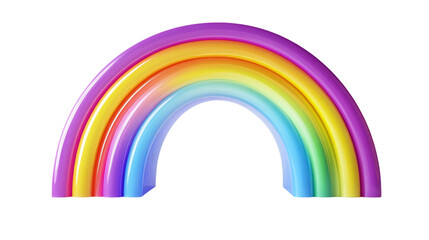 rainbow on the white background