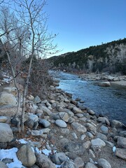 river in the mountains