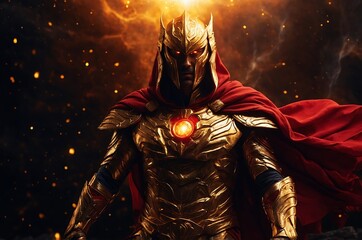 Naklejka premium Gold villain