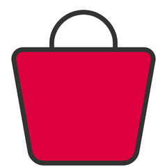 red shopping bag sign