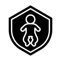Protector Vector Glyph Icon Design