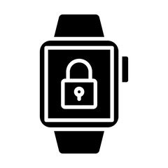 Lock Vector Glyph Icon Design