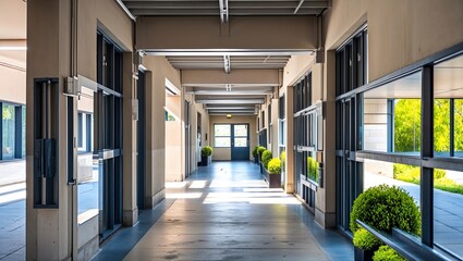 School corridor 