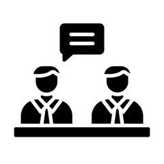 Discussion Vector Glyph Icon Design