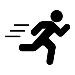 Sprints Vector Glyph Icon Design