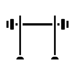 Deadlifts Vector Glyph Icon Design