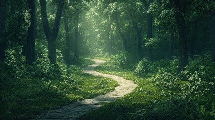 Obraz premium morning in the forest