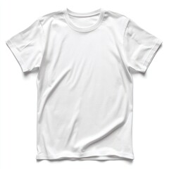 White T-shirt Isolated on White Background Generative AI