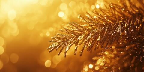 Fototapeta premium Christmas Tree with Decorations and Sunlight