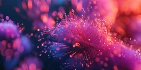 Pink and Purple Coral Reef Abstract