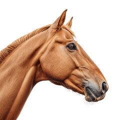 Obraz premium Horse head isolated on white background