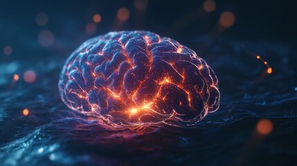 Glowing Brain with Network