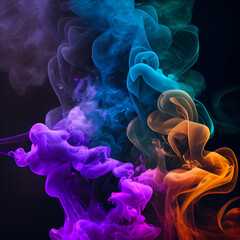 Obraz premium Abstract texture background, colorful abstract art, stunning wallpaper Color Smoke Background