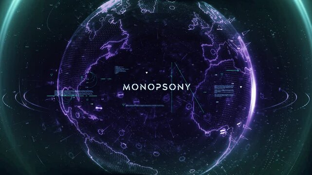Digital Data Particle Earth monopsony
