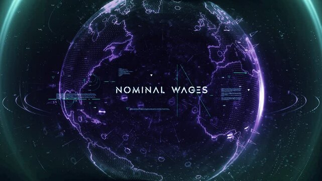 Digital Data Particle Earth nominal wages